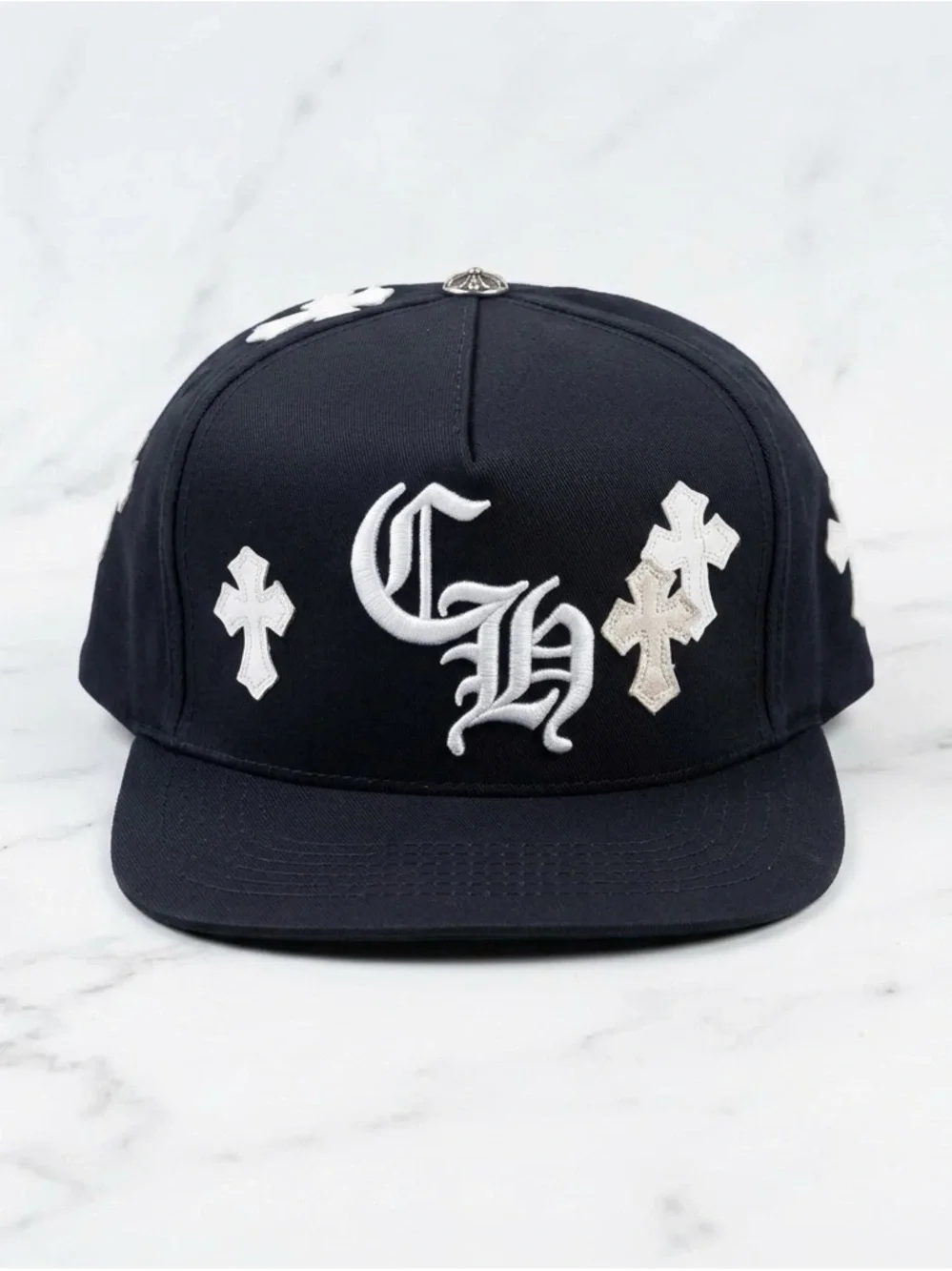 Chrome Hearts Cross Patch Baseball Hat 'Black'